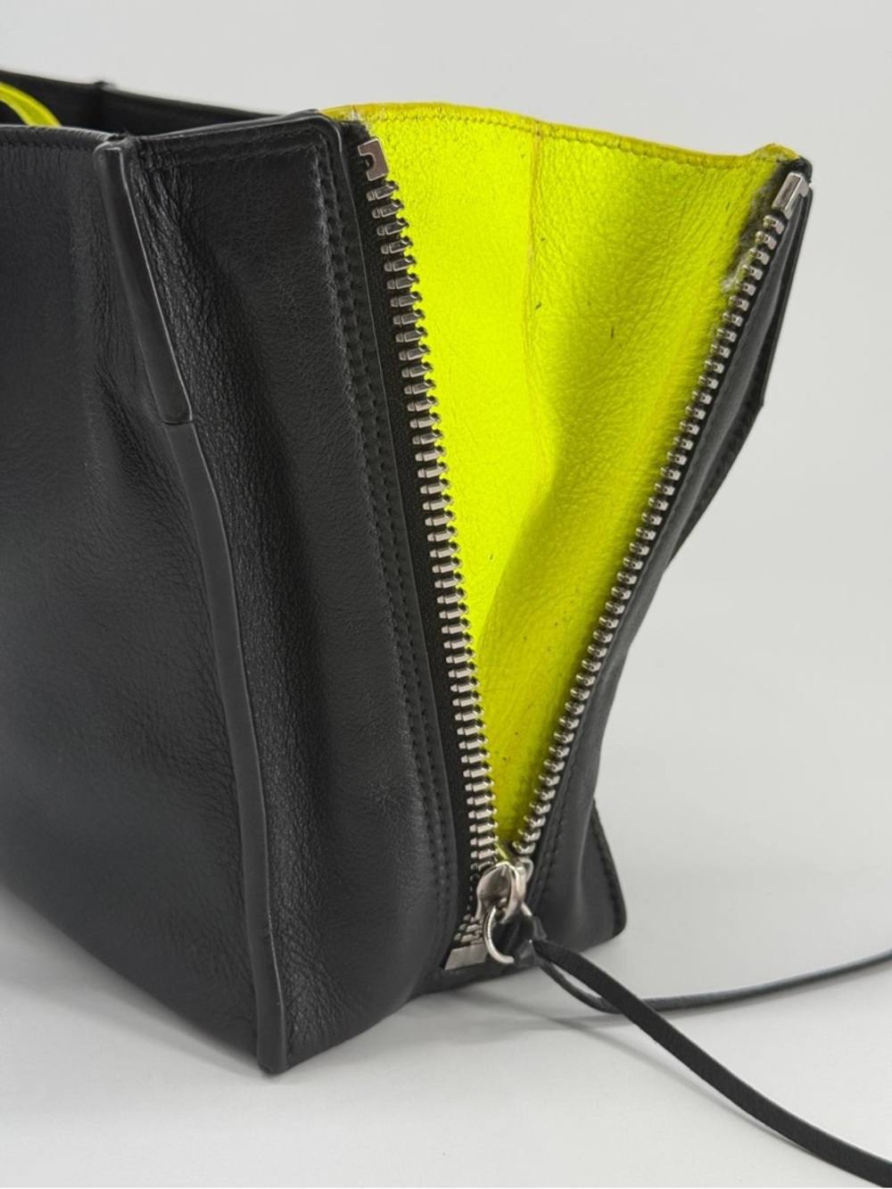 Balenciaga Mini Papier A4 Two Tone Black Leather Shoulder Bag - Picture 8 of 11